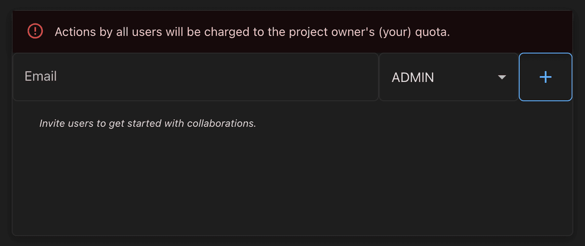 Invite Team Members screenshot